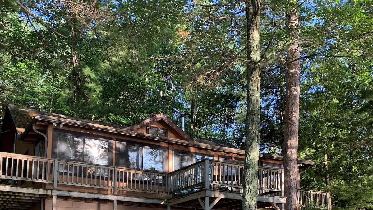 Minocqua House | Stony Point Lake House On Lake Shishebogoma