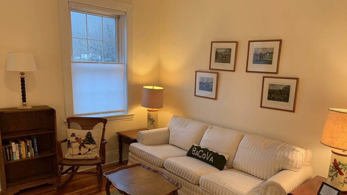 Hot Springs Apartment | Stream View Apartment in the Heart of Hot Springs
