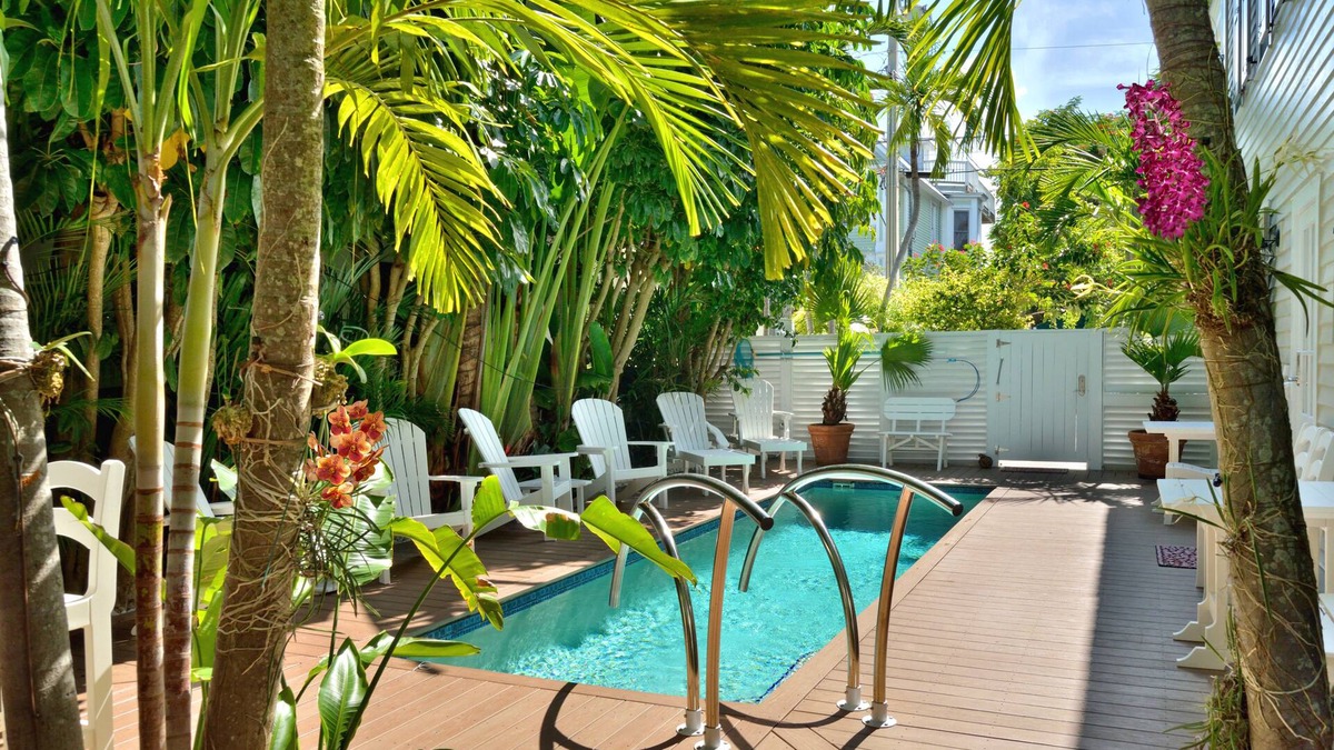 Historic Seaport Condo | STRIPES ~ Delightful Condo w/Shared Pool in the Heart of Old Town Key West!