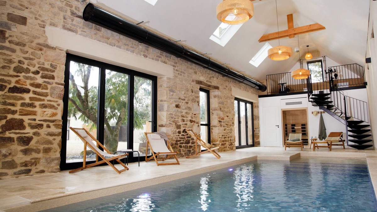 Saint-Evarzec Apartment | STUDIO ALEZAN 2 PERS with terrace /indoor pool - spa -sauna.