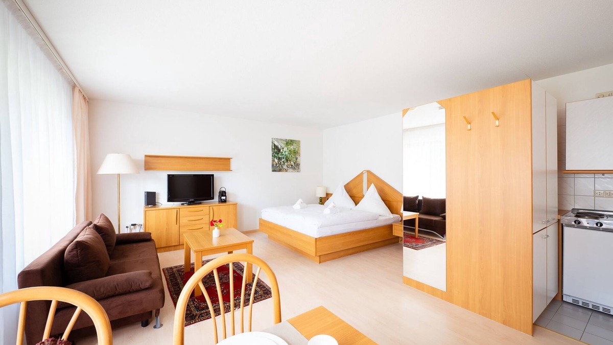 Bad Saeckingen Apartment | Studio Apartment 'Ferienwohnung, 35qm' with Balcony and Wi-Fi