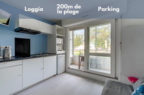 Courseulles-sur-Mer Apartment | Studio avec loggia - à 200m de la plage - Parking