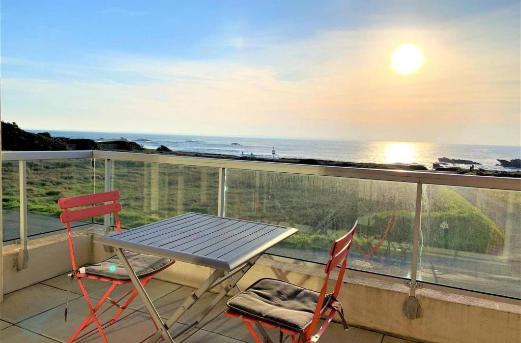 Quiberon Apartment | Studio cabine cosy à Quiberon avec vue mer et garage - FR-1-478-184