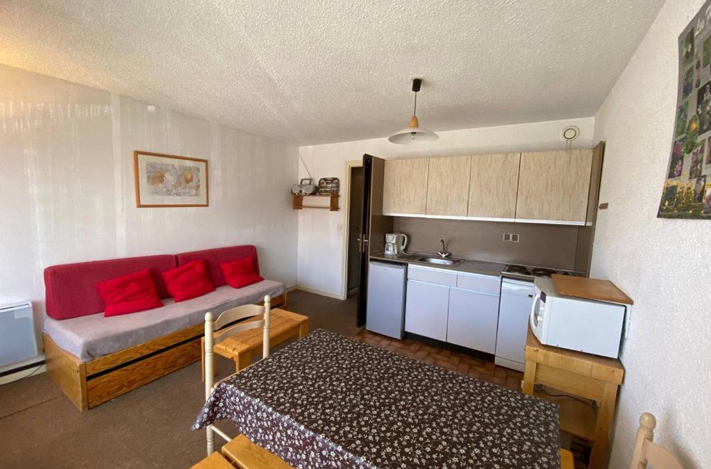 Jeux Apartment | Studio cosy pour 4 pers, centre Alpe d'Huez, proche pistes, animaux OK, terrasse sud - FR-1-405-48