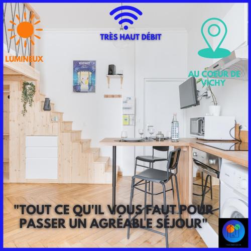 Cœur de Ville Apartment | Studio hypercentre lumineux wifi Villa Marie Celine