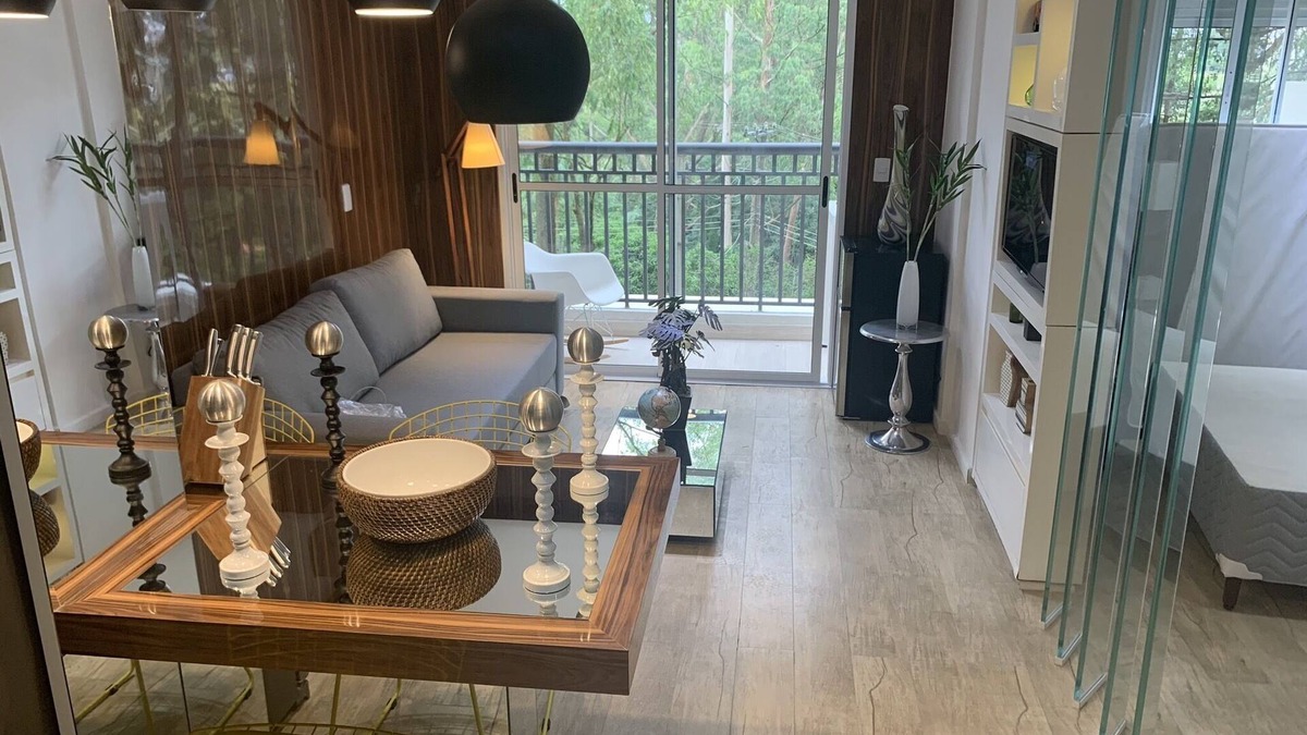 Panamby Apartment | Studio Luxo Shopping Interlagos - Pool, Parking, Gym