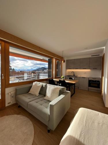 Randogne Apartment | Studio moderne et cosy avec piscine et sauna