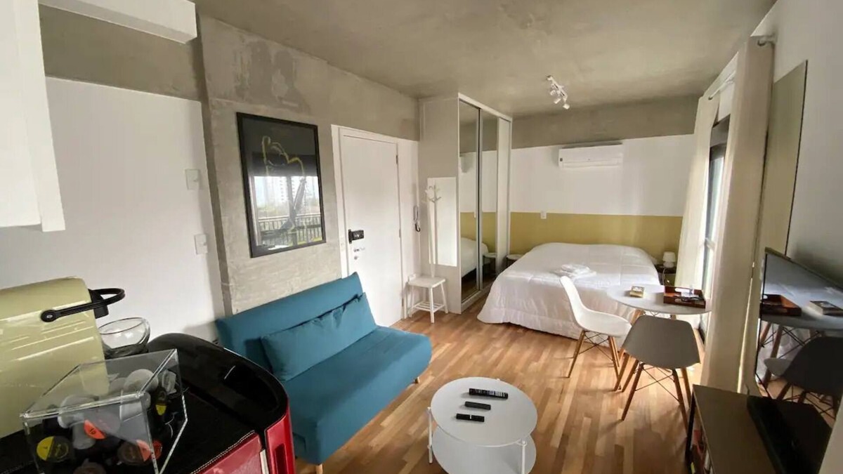 Higienopolis Apartment | Studio Novo Prox Paulista, Tela de Cinema e Vaga!