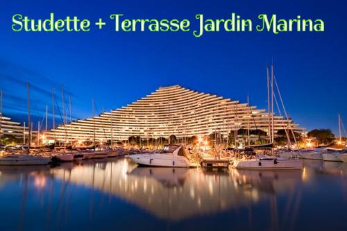 Villeneuve Loubet Beach Apartment | Studio Rez de jardin Marina baie des Anges