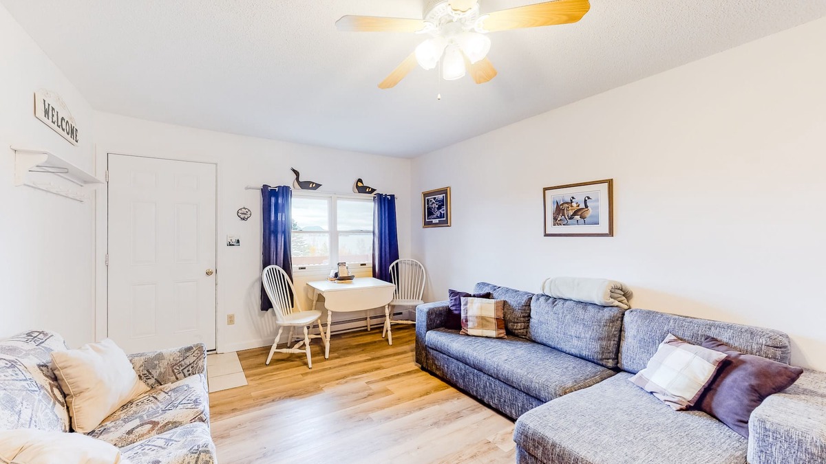 Rockwood Apartment | Studio w/balcony, shared dock & views of Moosehead Lake/Mt. Kineo