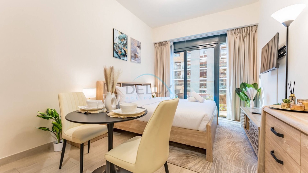 Nad Al Sheba Apartment | Studio with Pool and Community View, Near Soho Garden DXB and Meydan Golf Club