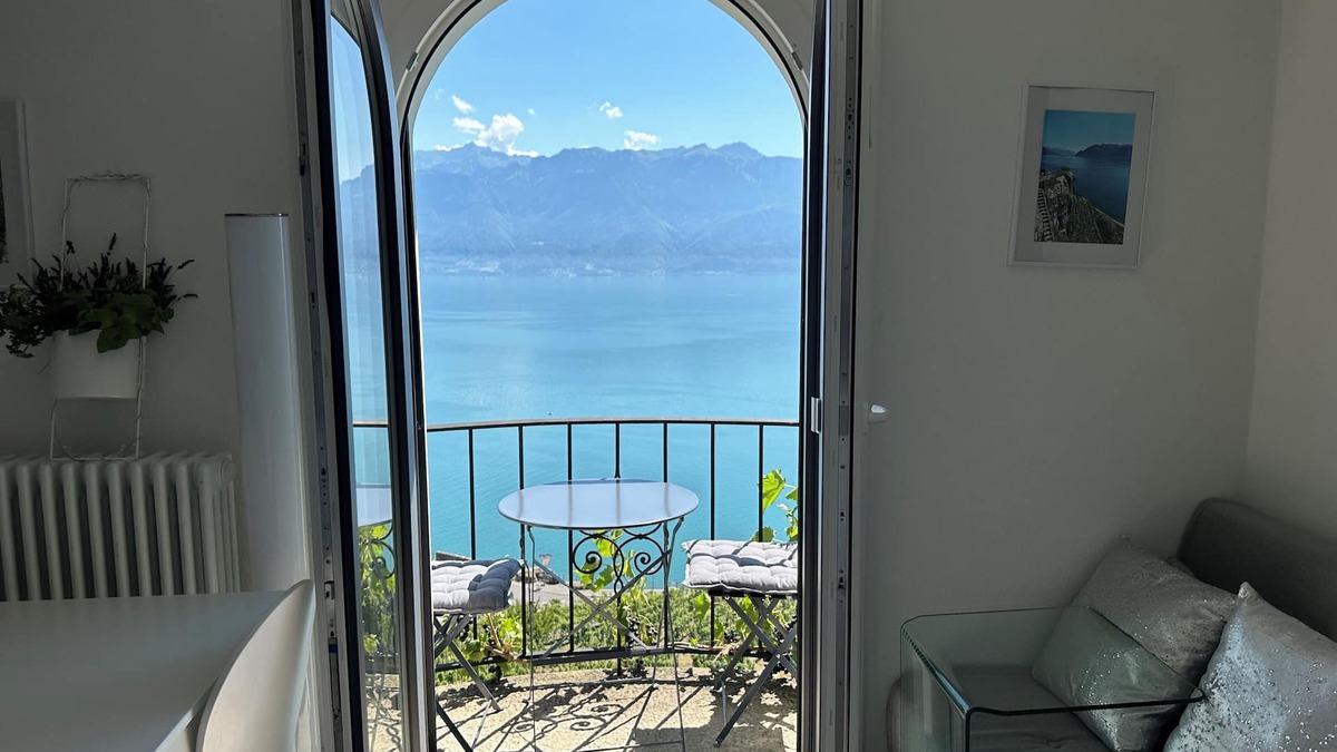 Puidoux Villa | Stunning APT with 360 ° panoramic view of lake Geneva and Alls in the vineyard