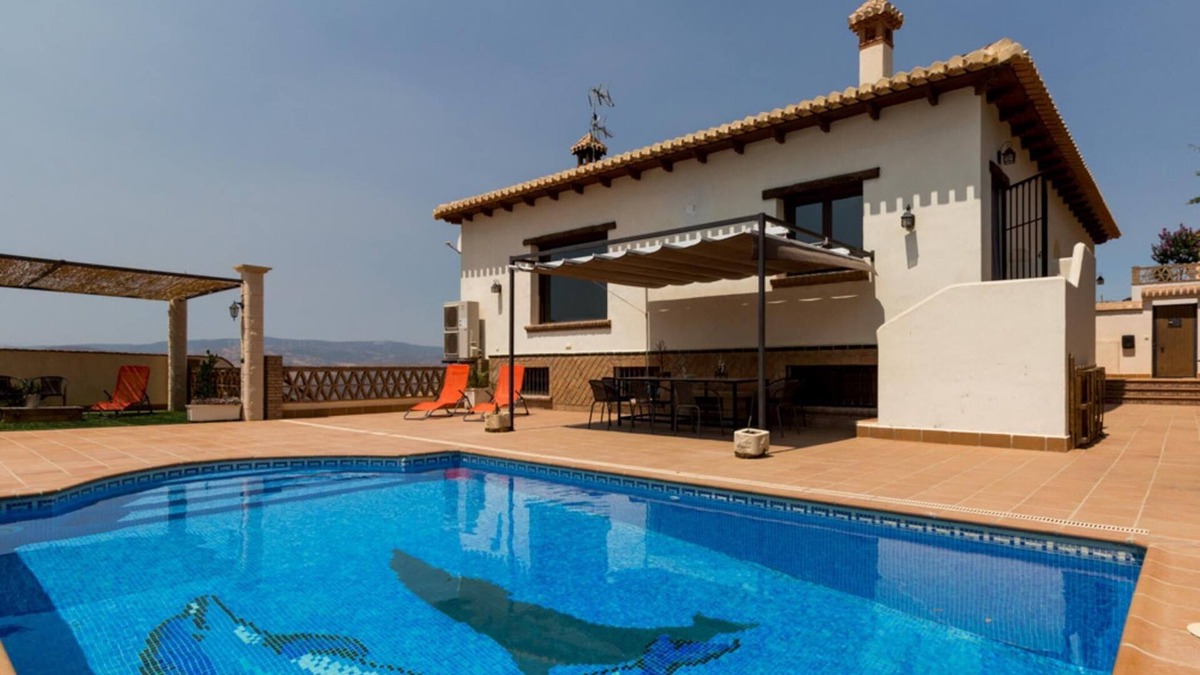 Durcal Villa | Stunning house with views, pool and terrace
