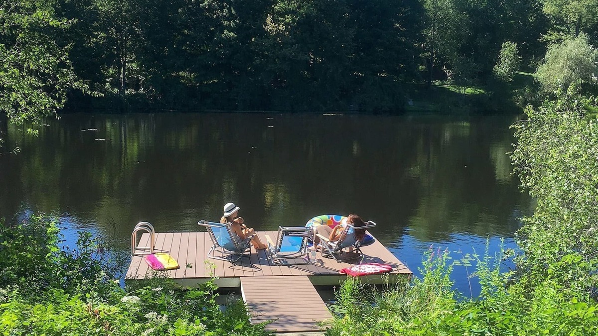 Carmel House | Stunning Lakefront Home w/Private Dock for Swimming (and Kayaks For Use).