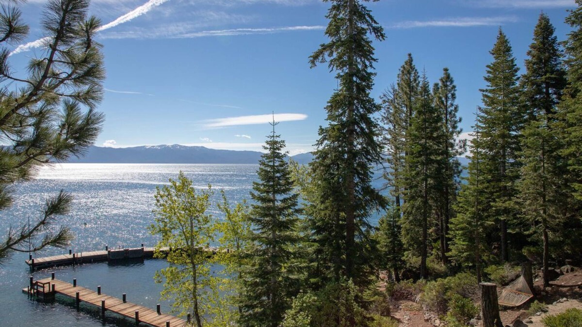 Tahoe City House | Stunning Lakefront Estate 4 acres with private pool beach piers and buoys. Incredible views!