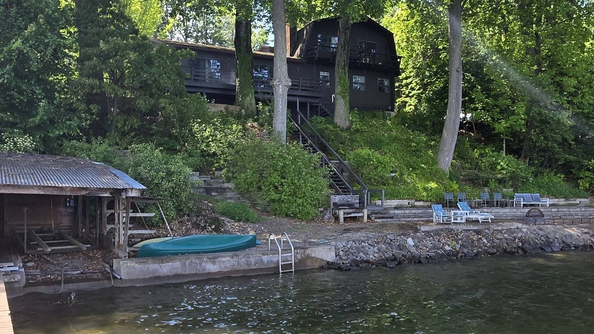 North Rose House | Stunning Large Waterfront Home on Sodus Bay w/Private Beach, Dock & In-Law Unit