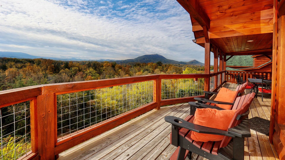 Sevierville Cabin | Stunning Mnt. Views, 4 Luxury King Br/6 Bath, Hot tub, Theater/Game rooms