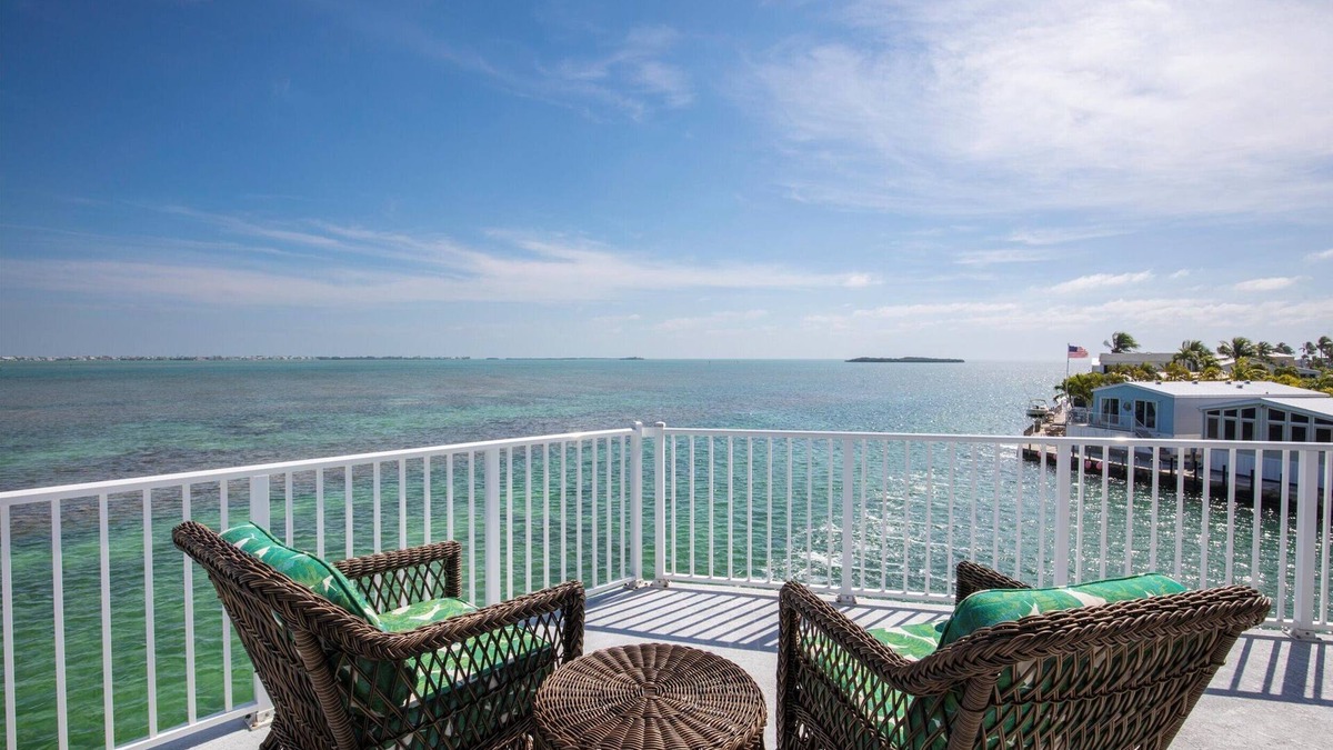 Cudjoe Key House | Stunning Ocean Views! 2BR Waterfront Home w/Dock in Gated Keys Community