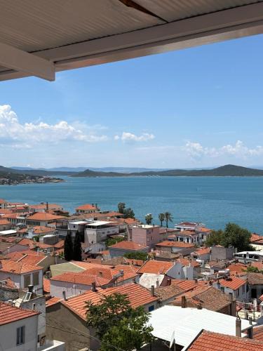 Ayvalik City Center Apartment | Stunning Sea View Apartment with Spacious Terrace