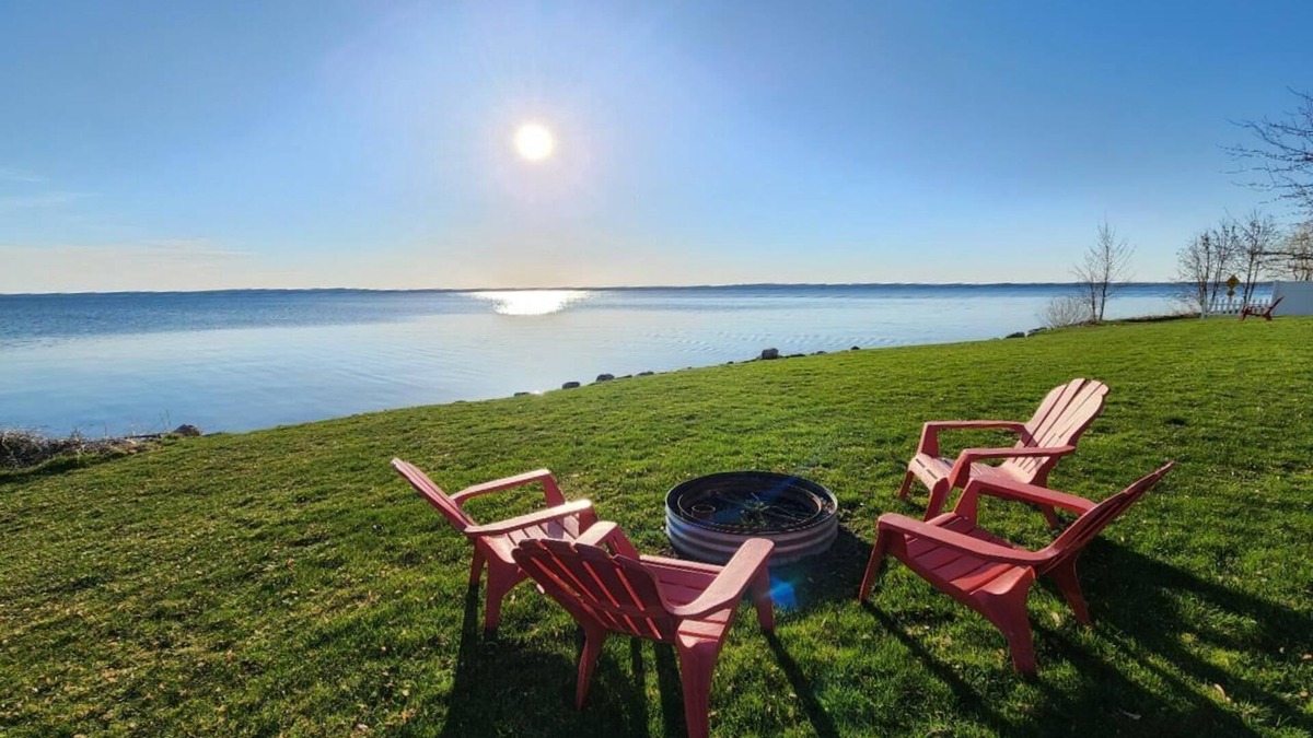 Mullett Lake House | Stunning Sunsets at Aloha Lake Home on Mullett Lake!