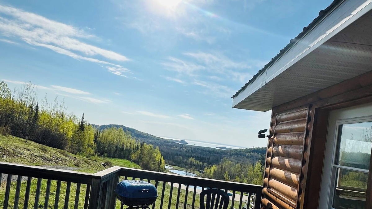 Neebing Cabin | Stunning view of Lake Superior nestled on 61 acres.