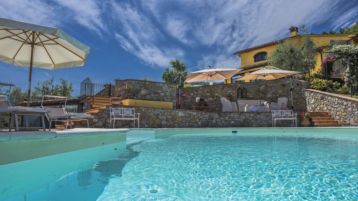 Casalguidi House | Stunning villa with pool, stunning view, large park with olive grove