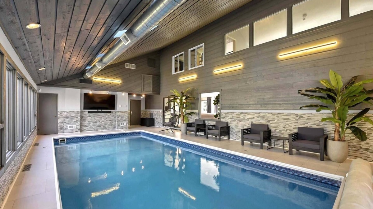 Willoughby Hills House | Stupendous Home Retreat with Indoor Pool & Outdoor Hot Tub, Sauna, In the Woods