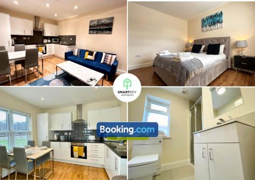 Woking Apartment | Stylish 1 bedroom flat with free parking