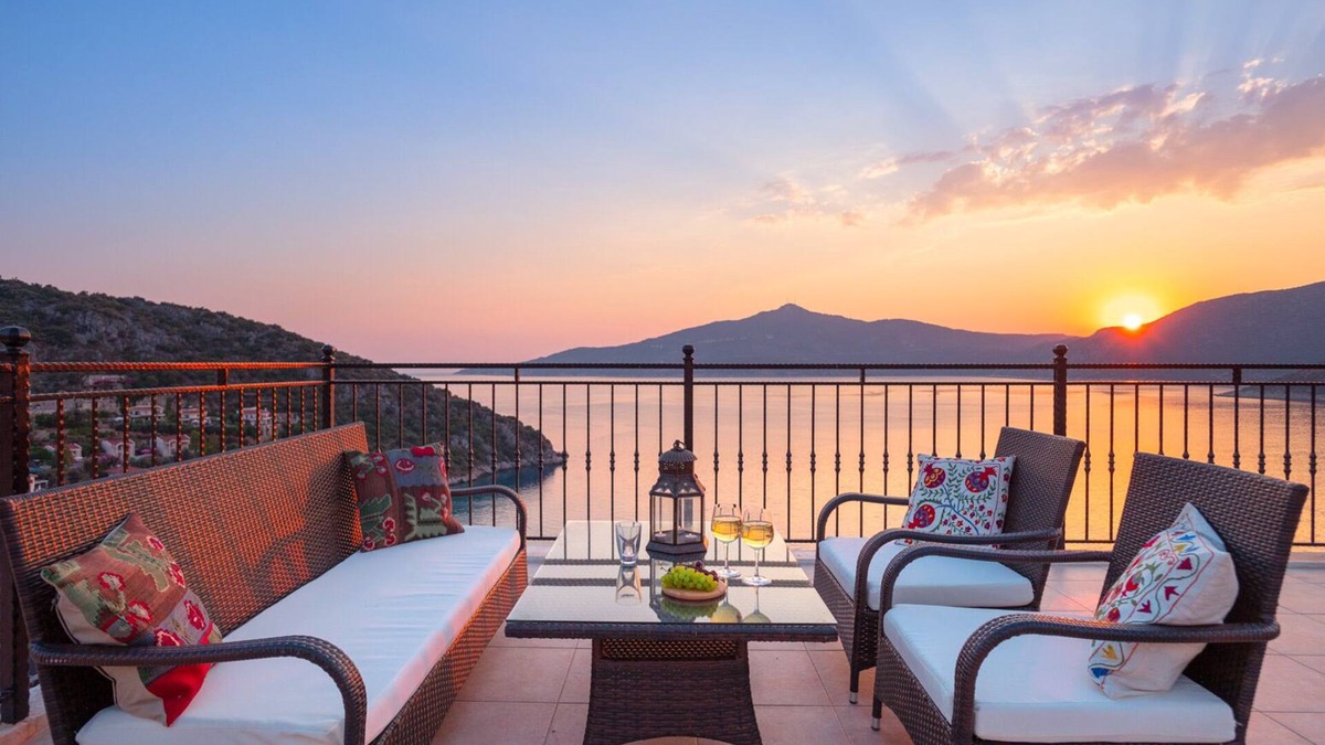 Kalkan Villa | Stylish and Spacious Sea Front Villa, Fantastic Sea Views and Private Pool