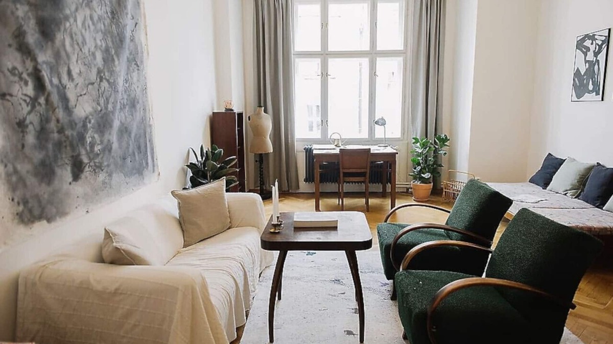 Holesovice Apartment | Stylish, unique 2 bedroom flat w/balcony in Letna