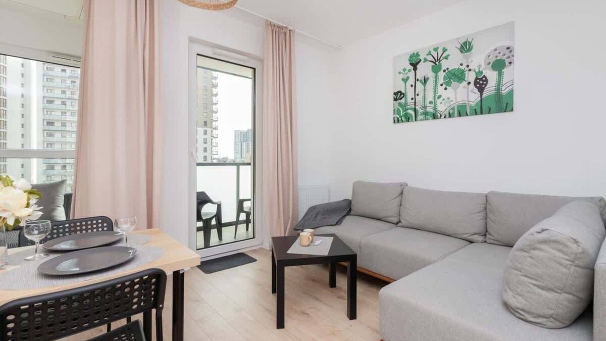 Nowy Port Apartment | Sucha 37A Gdansk Modern Studio Balcony Near Arena Gdansk
