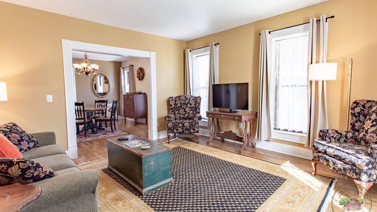 New Glarus Apartment | Sugar River Suite - Your Sweet Escape in the Heart of it All!