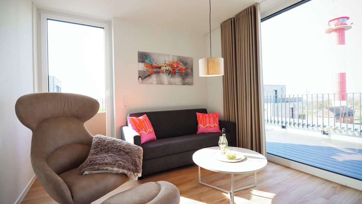 Marienleuchte Apartment | Suite Relax 3.0 - Roof terrace. Sauna. Baltic Sea view.