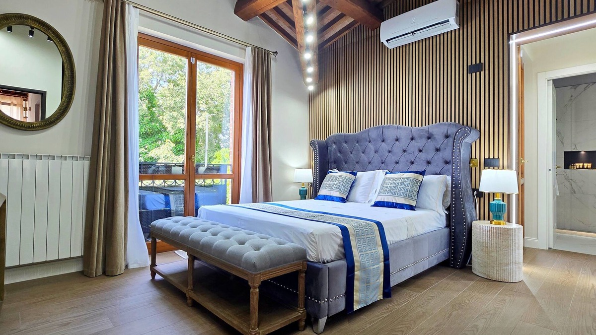 Manciano Apartment | Suite with private bathroom and views of Tuscan hills