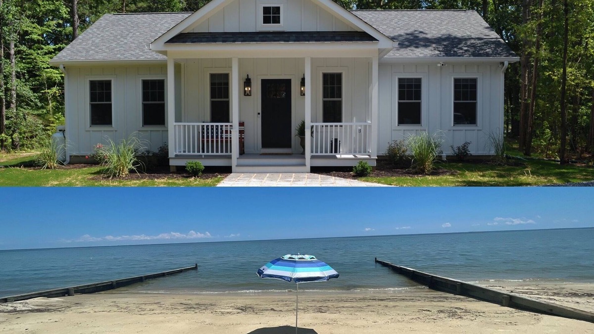 Reedville House | Summer Breeze waterfront NEW home with private beach and dock