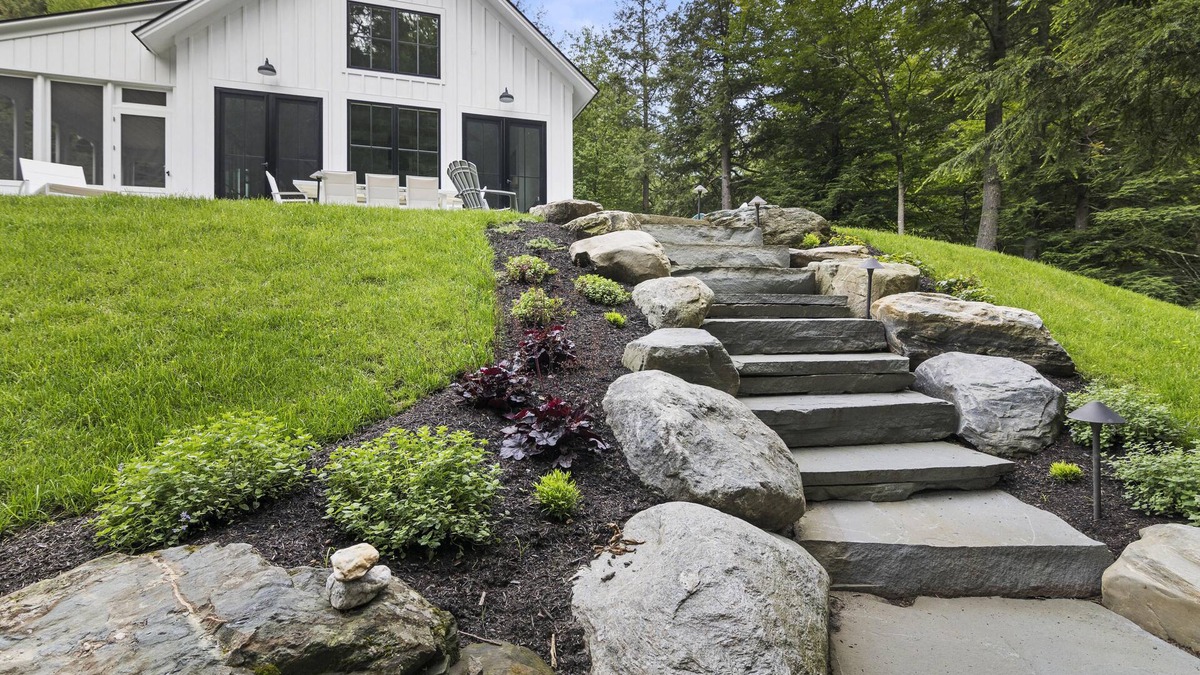 Morrisville House | Summer in Stowe! Modern Stream side Home