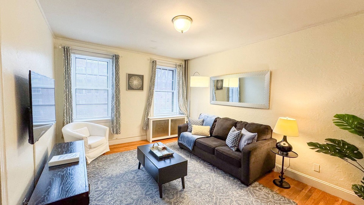 Cleveland Circle Apartment | Sun-filled Unit, Elevator, Pool, Boston College