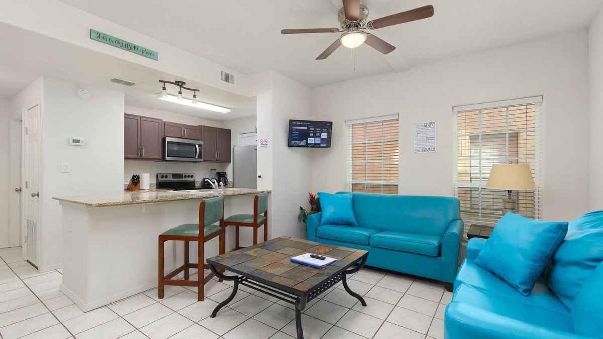 South Padre Island Condo | Sun Ray #1B - Pet Friendly, 3min Walk to Beach
