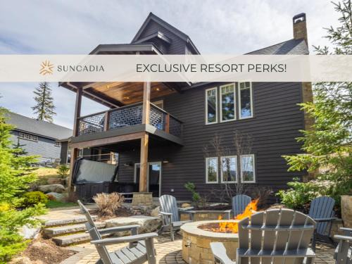 Cle Elum House | Suncadia 4 Bdrm Home with Private Hot Tub overlooking Prospector Golf Course