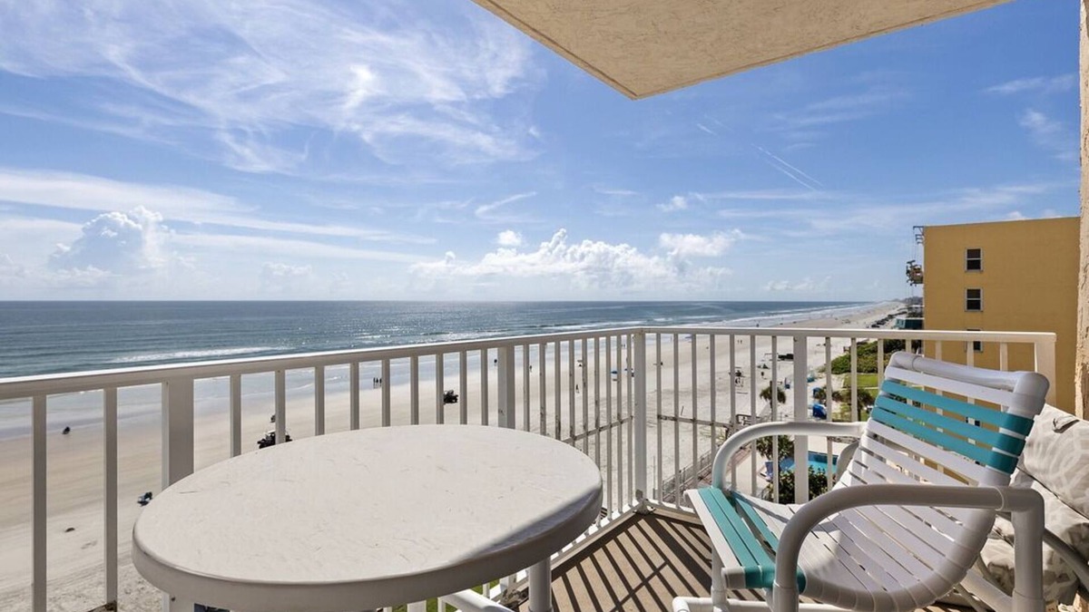 New Smyrna Beach Condo | Sunlit Corner Beachfront Retreat Walk to Flagler & Ocean Views