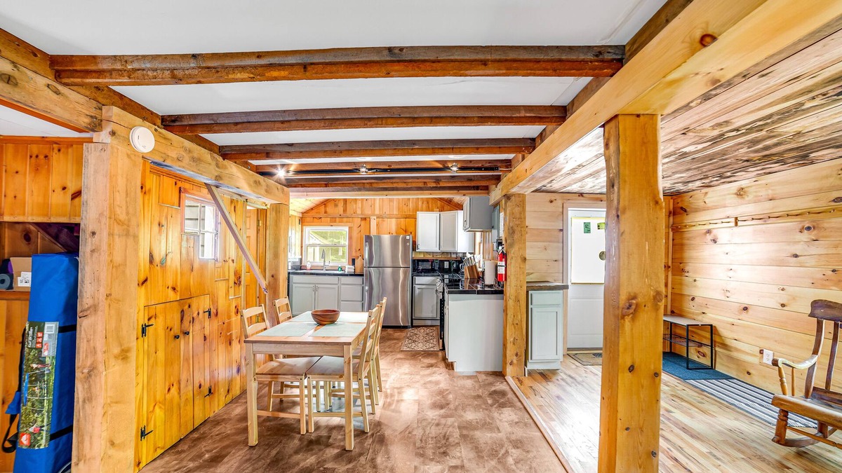 Newfane Cabin | Sunny dog-friendly cabin with firepit, skiing, hiking & fast WiFi