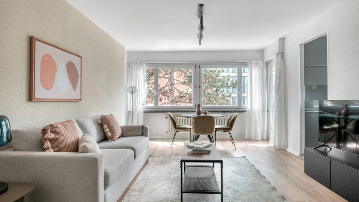 Iselin Apartment | Sunny Iselin 3.5 Room w/Storage, 1min to Local Market