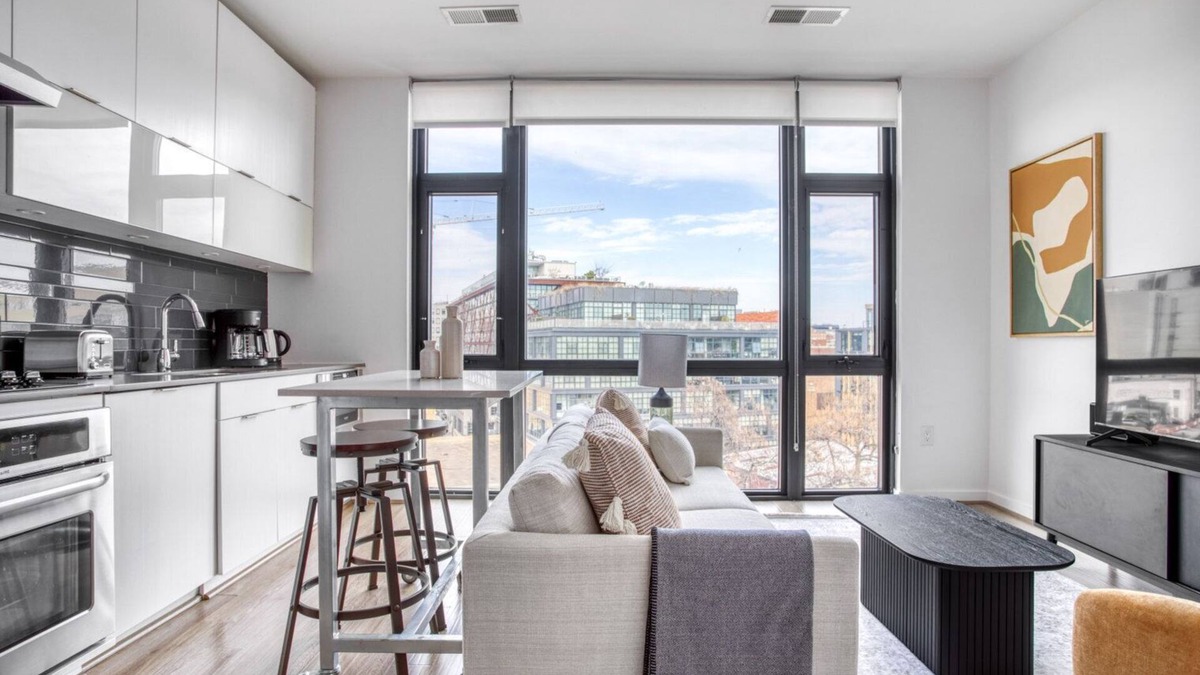 Shaw Apartment | Sunny Shaw 1BR w/Gym, W/D & Doorman, near Metro & Bars, by Blueground