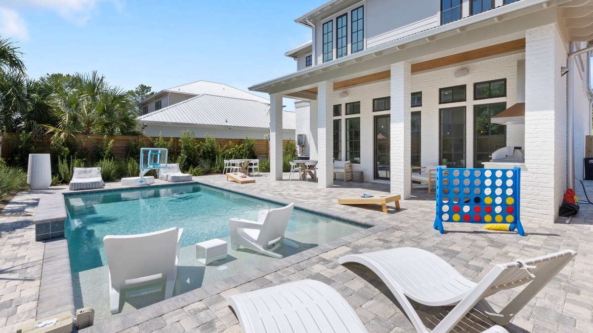 Kiska Beach House | Sunnyside Escape - New Luxury Beach House! PETS Welcome, Heated Pool, Games