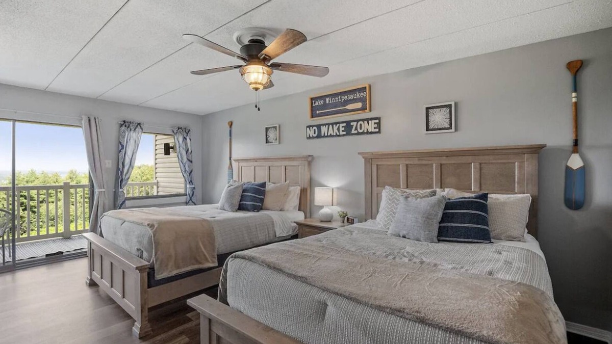 Weirs Beach Condo | Sunrise and Lake Winni views on your private balcony!