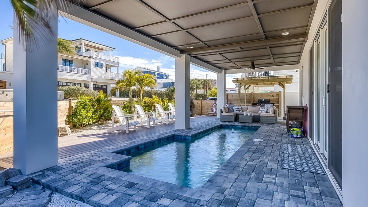 New Smyrna Beach House | Sunrise Hideaway: Ocean View Luxury Pool Home/350 Feet to the Beach