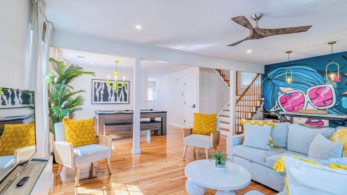 Atlantic City House | Sunrise Playce-Designer Beach Retreat + Pool Table