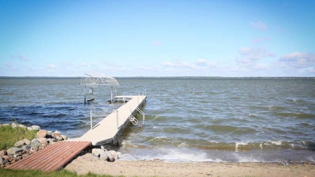 Ottertail House | Sunset Beach on Otter Tail Lake, fall colors, snowmobile trails, ice fishing