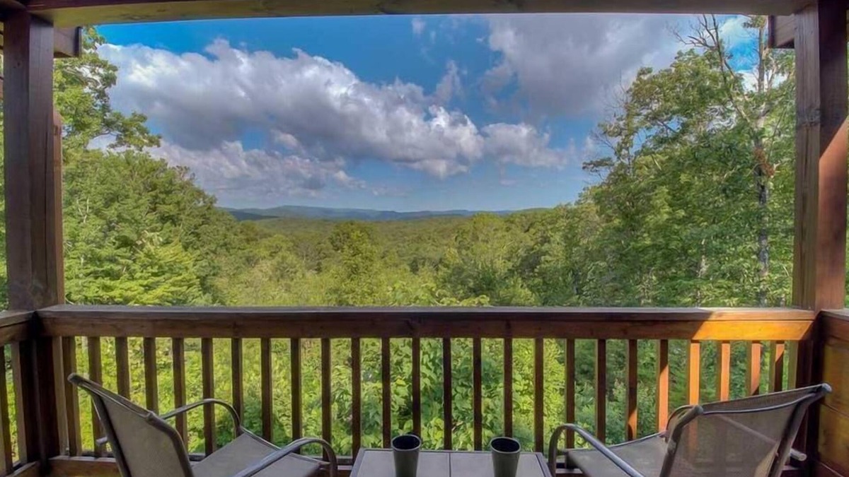 Blue Ridge Cabin | Sunset Lodge- 2 BDR with Billiards | Large Stone Fire Pit | Views Galore