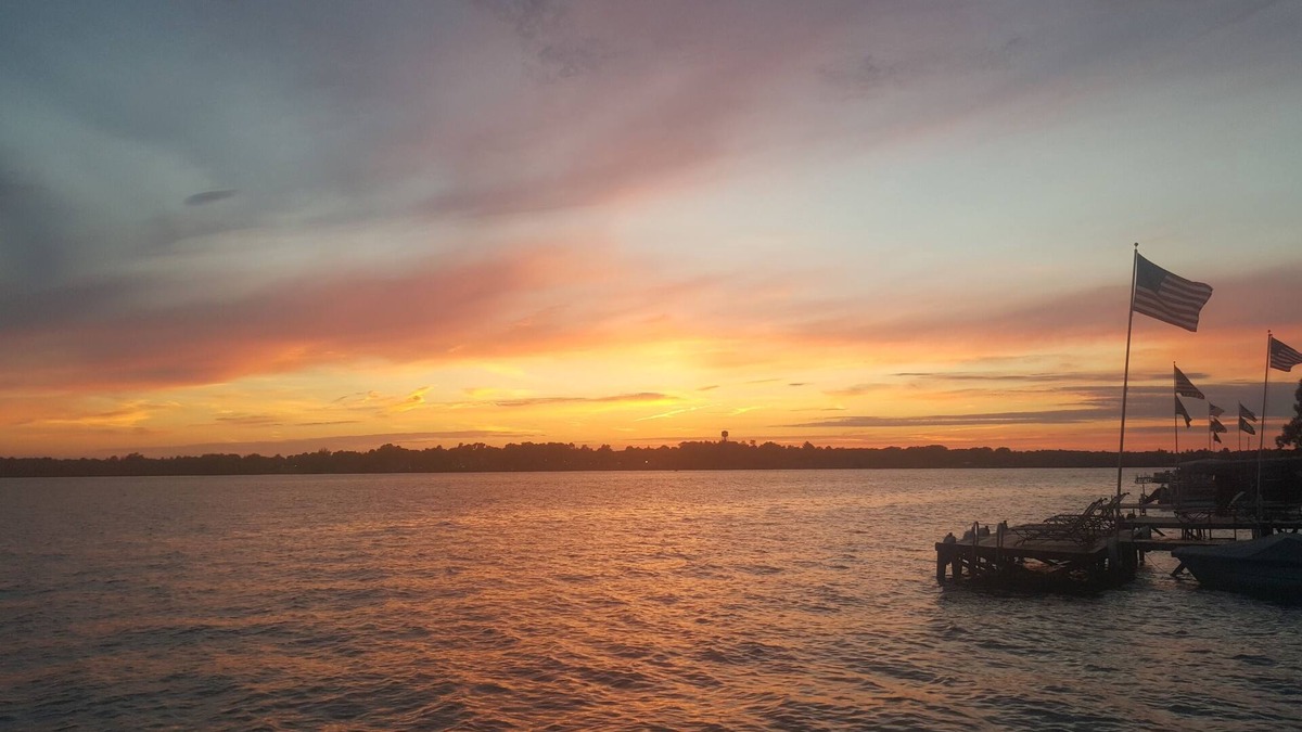 Conneaut Lakeshore House | Sunset on Conneaut Lake